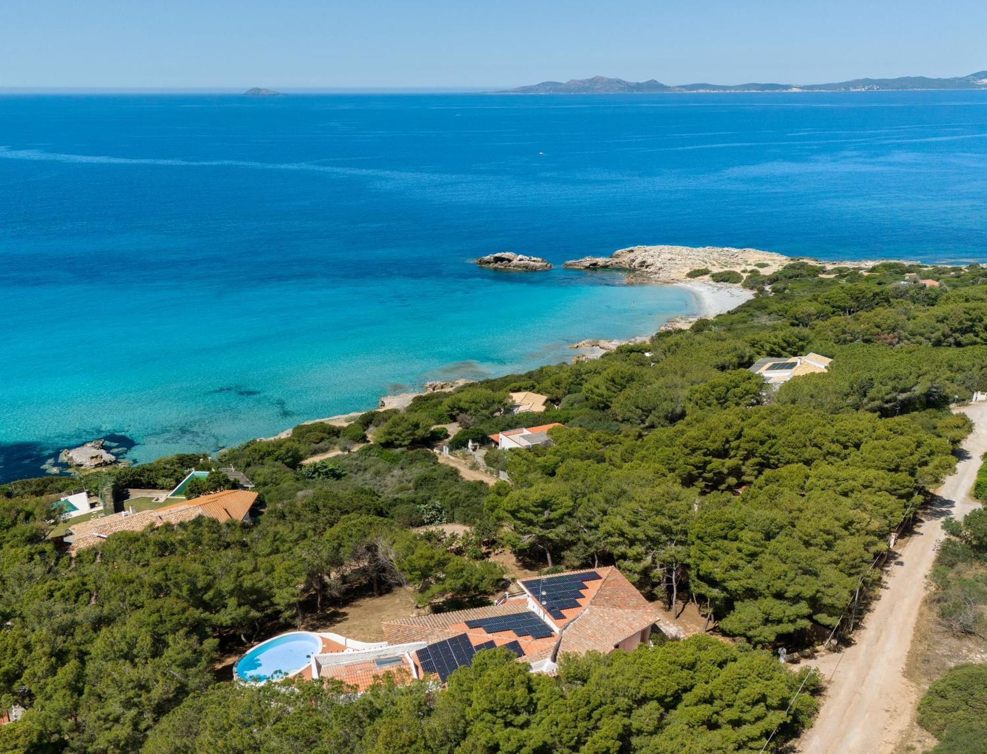 Villa Eliana sul Mare Porto Pino Exterior foto