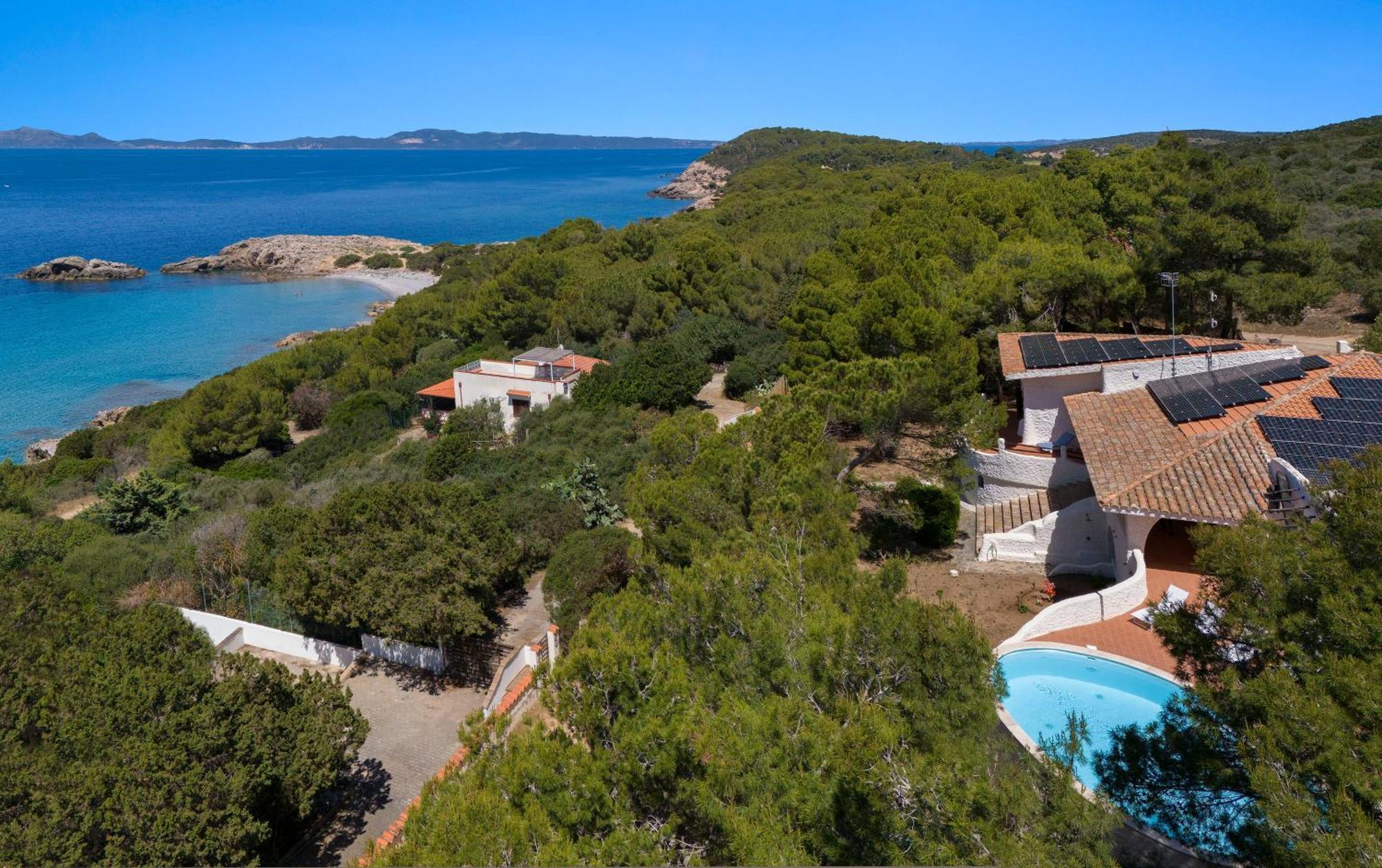 Villa Eliana sul Mare Porto Pino Exterior foto